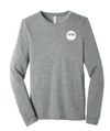 PCSL Bella + Canvas Long Sleeve Triblend T-Shirt Grey