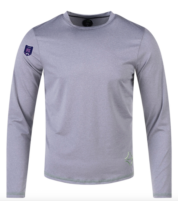 Kaptiva PITCH Performance Rabona Long Sleeve Crew Neck Light Grey (high quality/athleisure)