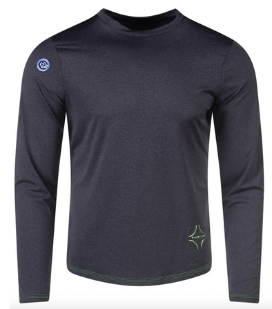 Pasadena PITCH Performance Rabona Long Sleeve Crew Neck Dark Grey (high quality/athleisure)