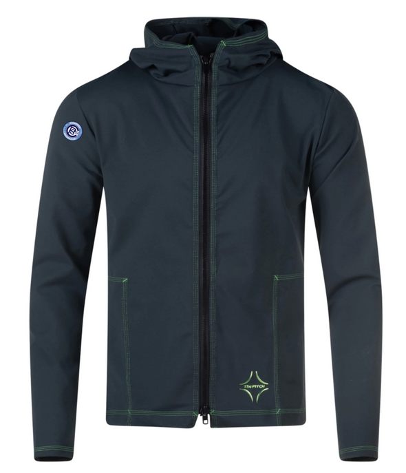 Pasadena PITCH Performance Tribuna Full Zip Hoodie Dark Green (high quality/athleisure)