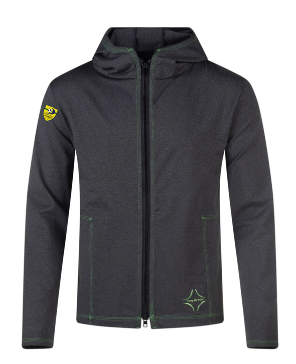 DCFA PITCH Performance Tribuna Full Zip Hoodie Dark Grey (high quality/athleisure)