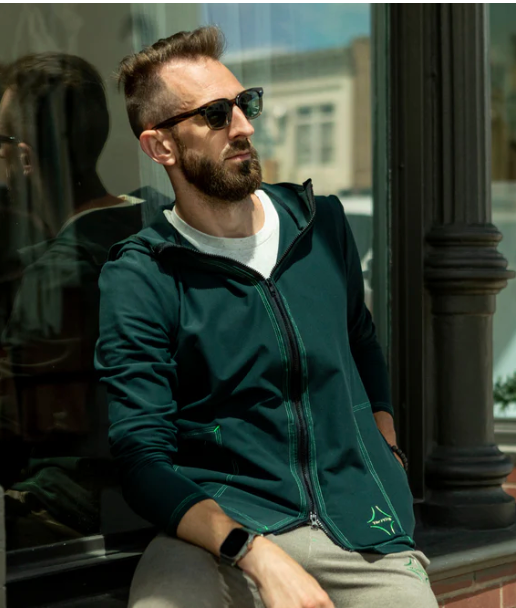 CIU PITCH Performance Tribuna Full Zip Hoodie Dark Green (high quality/athleisure)