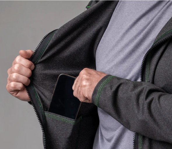 CIU PITCH Performance Tribuna Full Zip Hoodie Light Grey (high quality/athleisure)