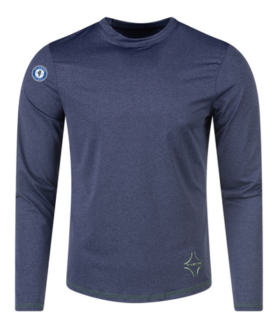FCCI PITCH Performance Rabona Long Sleeve Crew Neck Navy (high quality/athleisure)