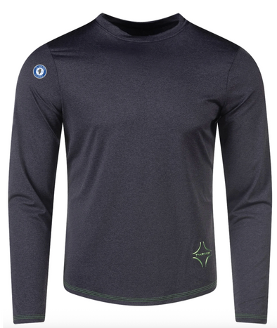 FCCI PITCH Performance Rabona Long Sleeve Crew Neck Dark Grey (high quality/athleisure)