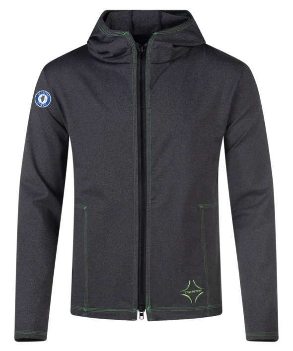 FCCI PITCH Performance Tribuna Full Zip Hoodie Dark Grey (high quality/athleisure)