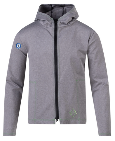 FCCI PITCH Performance Tribuna Full Zip Hoodie Light Grey (high quality/athleisure)
