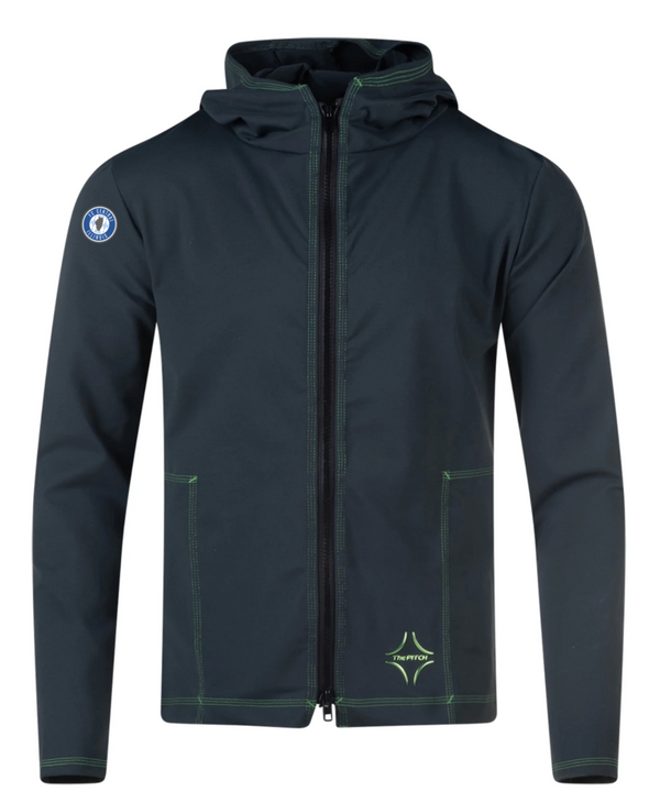 FCCI PITCH Performance Tribuna Full Zip Hoodie Dark Green (high quality/athleisure)
