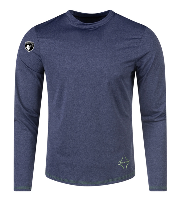 CIU PITCH Performance Rabona Long Sleeve Crew Neck Navy (high quality/athleisure)