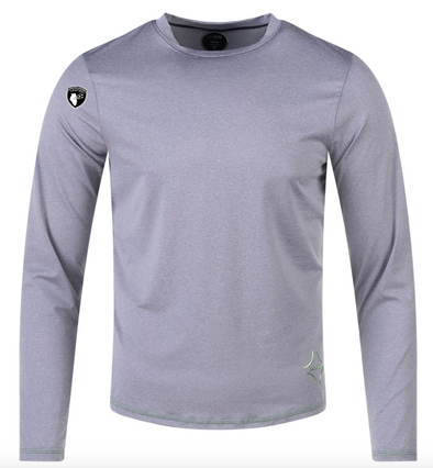 CIU PITCH Performance Rabona Long Sleeve Crew Neck Light Grey (high quality/athleisure)