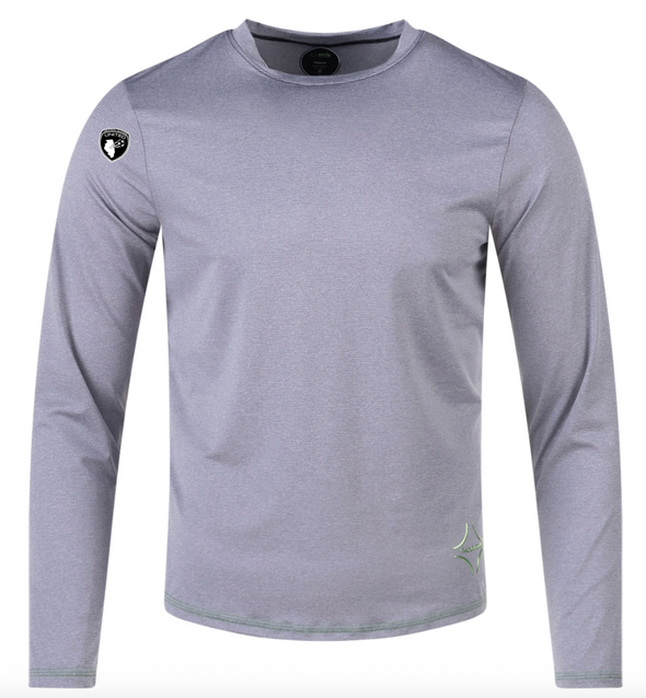 CIU PITCH Performance Rabona Long Sleeve Crew Neck Light Grey (high quality/athleisure)