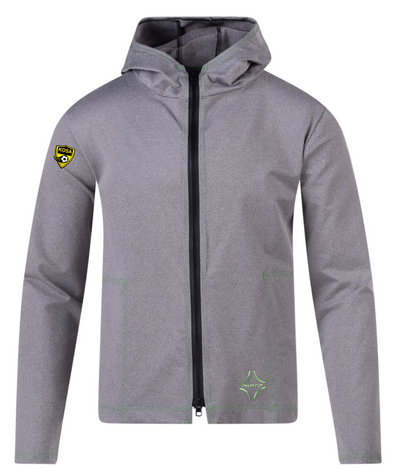 KOSA PITCH Performance Tribuna Full Zip Hoodie Light Grey (high quality/athleisure)