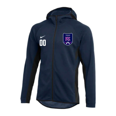 Kaptiva Sports Academy TX FAN Nike Showtime Full-Zip Hoodie Navy