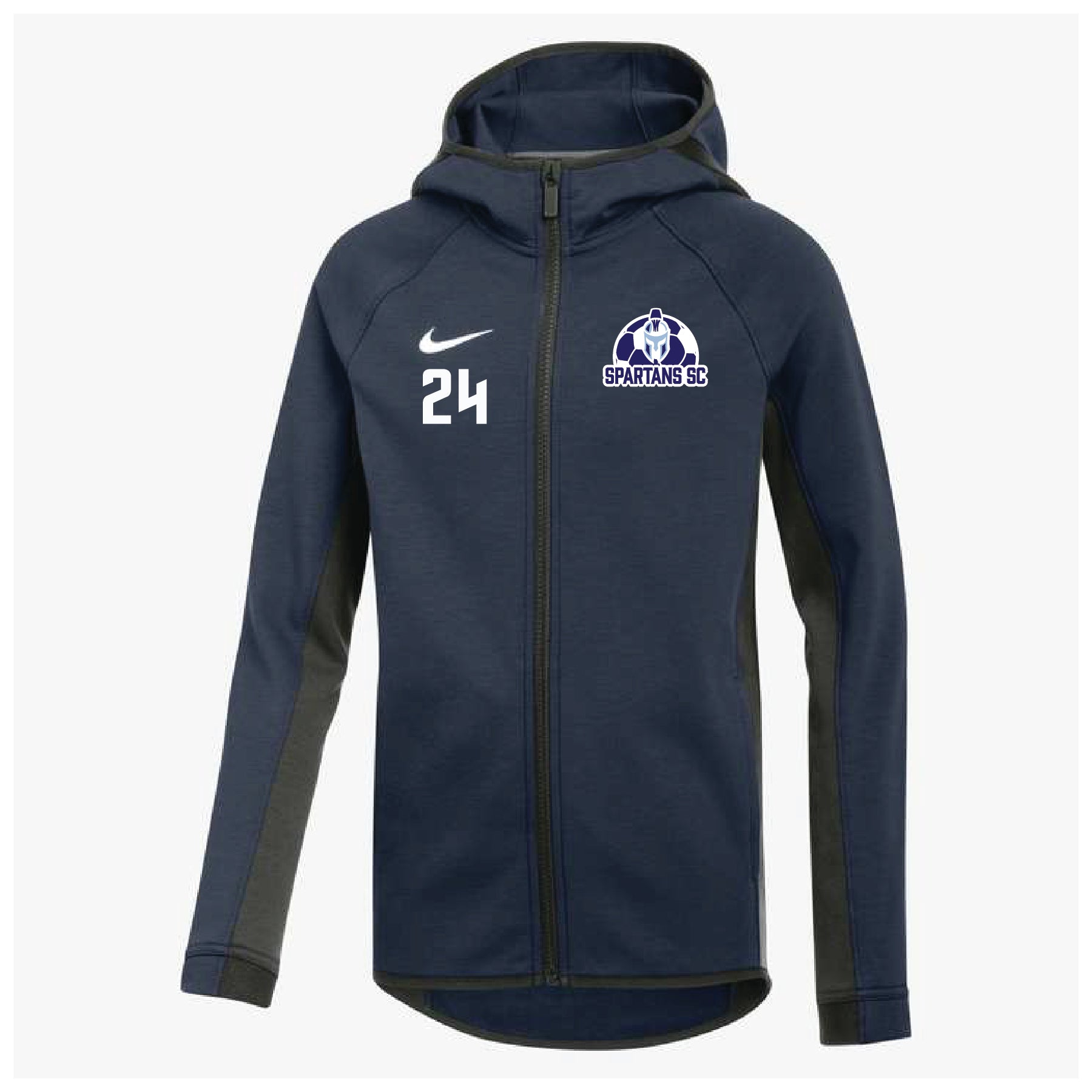 Spartans SC Nike Showtime Full-Zip Hoodie Navy – Soccer Zone USA