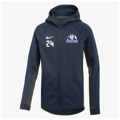 Spartans SC Nike Showtime Full-Zip Hoodie Navy