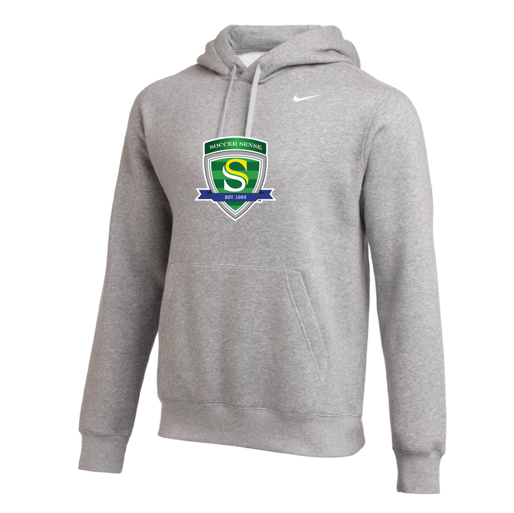 Soccer Sense Nike Club Hoodie Grey Soccer Zone USA soccer-sense-nike-club-hoodie-grey-soccer-zone-usa