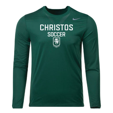 Christos FC Soccer Nike Legend Long Sleeve Shirt Dark Green