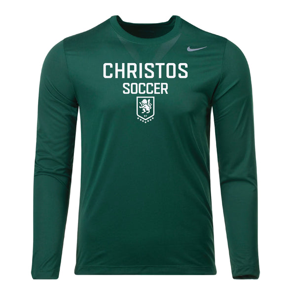 Christos FC Soccer Nike Legend Long Sleeve Shirt Dark Green