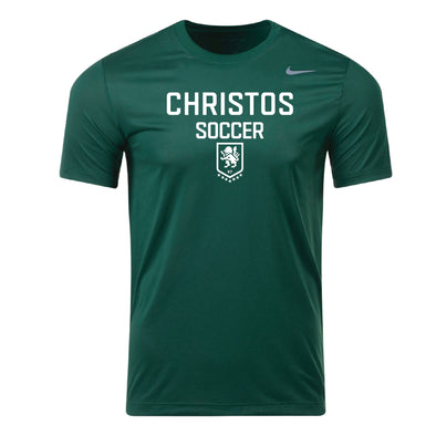 Christos FC Soccer Nike Legend SS Shirt Dark Green