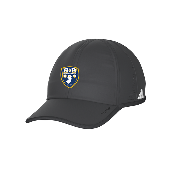 B & B United Soccer Club adidas Superlite Cap-Grey