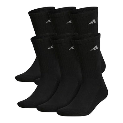 TSF Coaches adidas Cushion 3.0 Crew Socks Black - 3 Pack