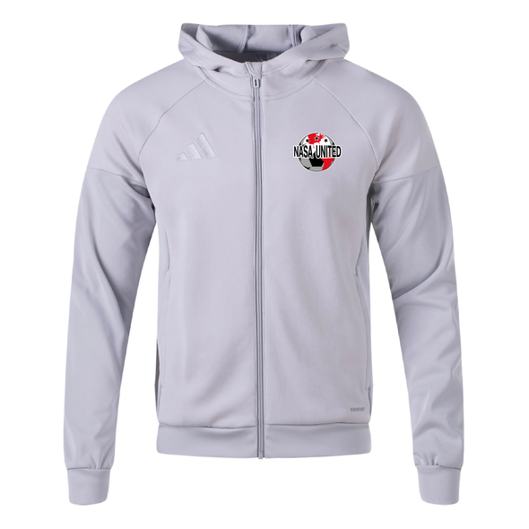 NASA United adidas Tiro 25 Full-Zip Hoodie Light Grey