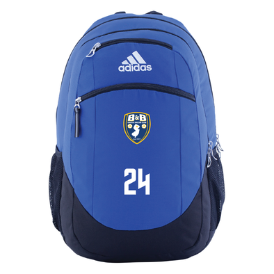 B & B United Soccer Club adidas Striker II Backpack - Royal