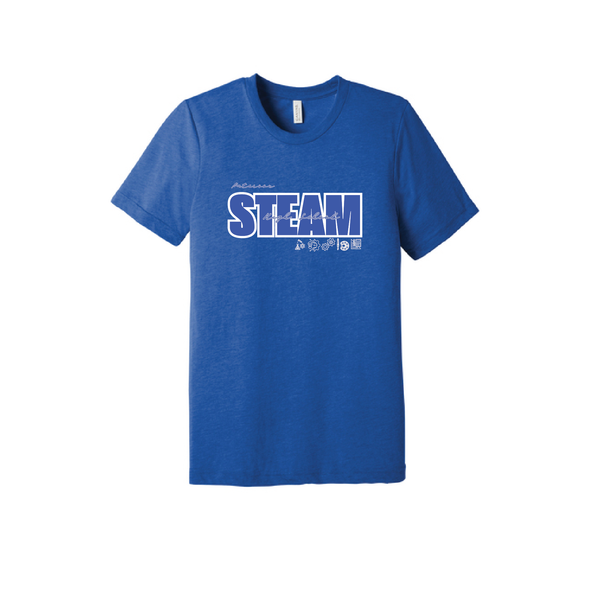 STEAM HS Bella + Canvas Short Sleeve Triblend T-Shirt Royal