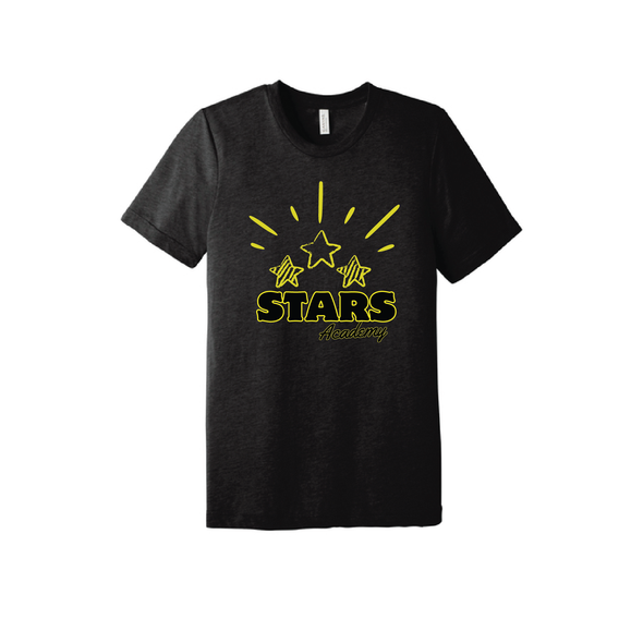 STARS Bella + Canvas Short Sleeve Triblend T-Shirt Black