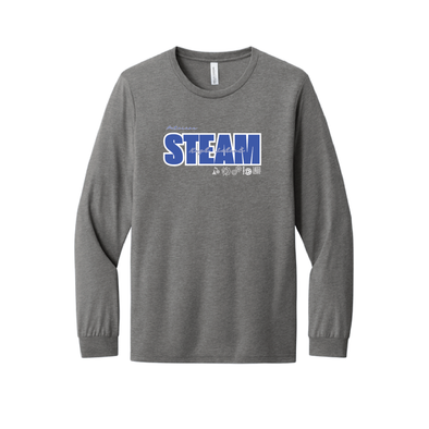 STEAM HS Bella + Canvas Long Sleeve Triblend T-Shirt Grey