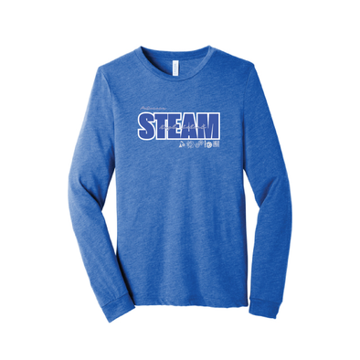 STEAM HS Bella + Canvas Long Sleeve Triblend T-Shirt Royal
