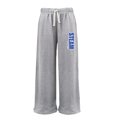 STEAM HS Pennant Womens Wide Leg Sweatpant Grey