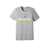 B & B United Soccer Club FAN Logo Bella + Canvas Short Sleeve Triblend T-Shirt Grey