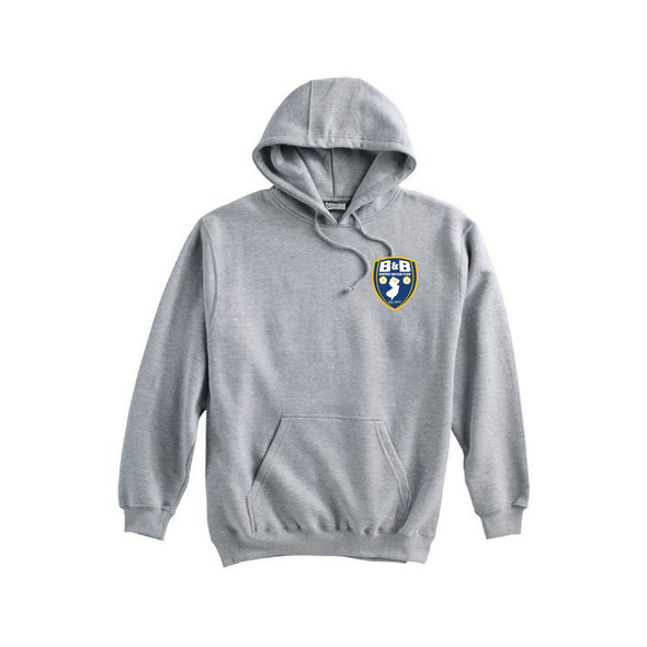 B & B United Soccer Club Flam FAN Pennant Super 10 Hoodie Grey