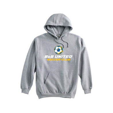 B & B United Soccer Club FAN Pennant Super 10 Hoodie Grey