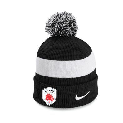 Grand Mustangs Nike Authentic Pom Beanie Black/White