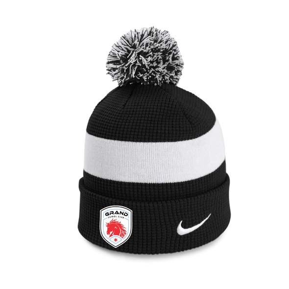 Grand Mustangs Nike Authentic Pom Beanie Black/White
