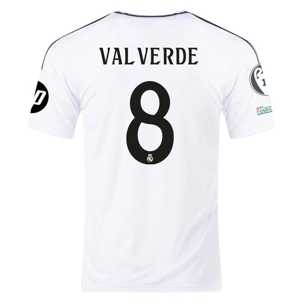 Kids's Replica adidas Valverde Real Madrid Home Jersey 24/25