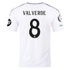 Men's Authentic adidas Valverde Real Madrid Home Jersey 24/25