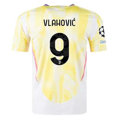 Men's Replica adidas Vlahovic Juventus Away Jersey 24/25 - UCL