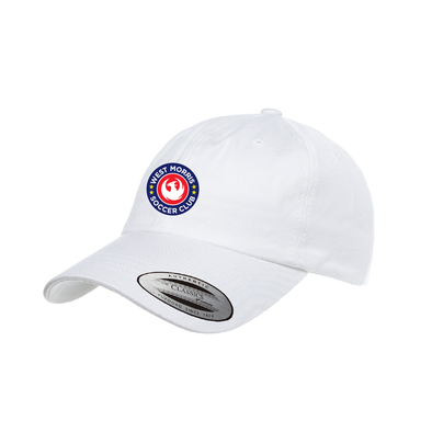 West Morris Middle School Yupoong Cotton Twill Dad Cap White