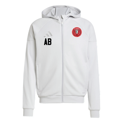 FC Copa Central adidas Tiro 25 Full-Zip Hoodie Light Grey