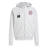 Soccer Stars United Miami adidas Tiro 25 Full-Zip Hoodie Light Grey