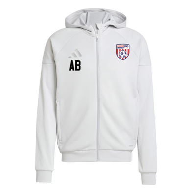 Soccer Stars United Wichita adidas Tiro 25 Full-Zip Hoodie Light Grey