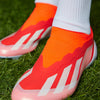 adidas X CrazyFast Elite Laceless FG Firm Ground Soccer Cleat Solar Red/White/Solar Yellow