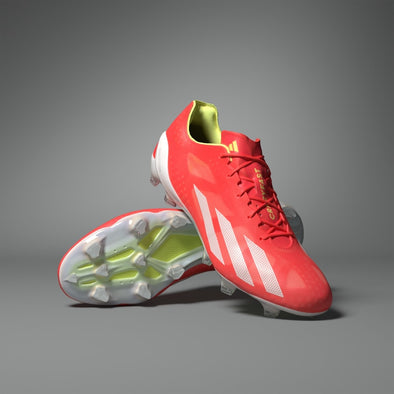 adidas X CrazyFast+ FG Firm Ground Soccer Cleat - Solar Red/White/Solar Yellow