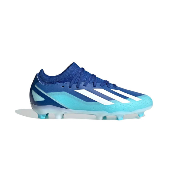 adidas X CrazyFast.3 FG Junior Firm Ground Soccer Cleat - Bright Royal/White/Solar Red