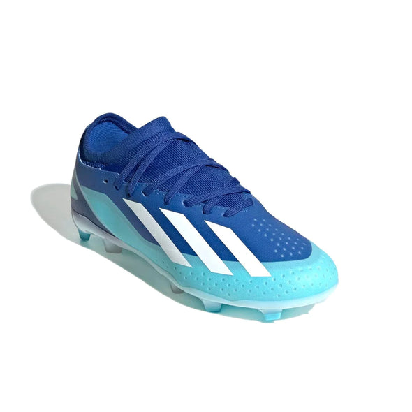 adidas X CrazyFast.3 FG Junior Firm Ground Soccer Cleat - Bright Royal/White/Solar Red