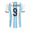 Men's Authentic adidas J. Alvarez Argentina Home Jersey 2026 - Ships by 12/10