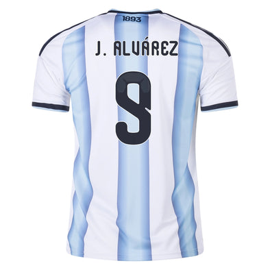 Kid's Replica adidas J. Alvarez Argentina Home Jersey 2026 - Ships by 12/10